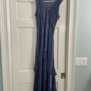 Komarov tiered chiffon dress.  Size Small.  Like new.